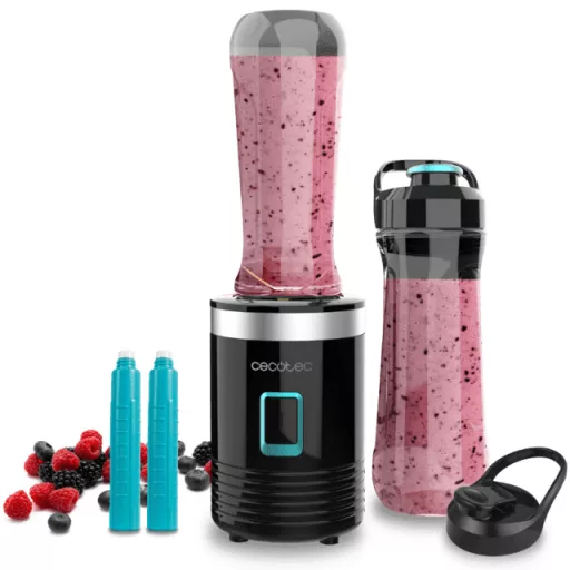 Cecotec 03907 turmixgép 0,6 L Sport turmixgép 350 W Fekete