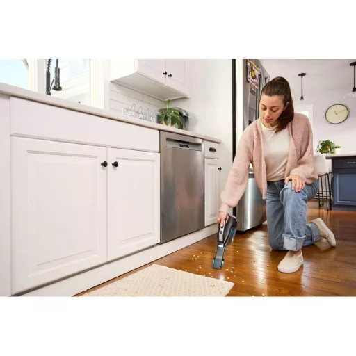 Black & Decker DVD320B kézi porszívó Fekete, Ezüst, Türkizkék Porzsák nélküli