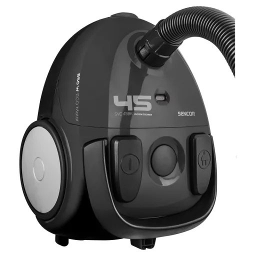 Sencor SVC 45BK-EUE3 porszívó 1,5 L Hordó alakú vákuum Száraz 850 W Porzsák