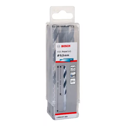 Bosch 2 608 577 263 fúrószár Csavart hornyú menetfúró 10 db