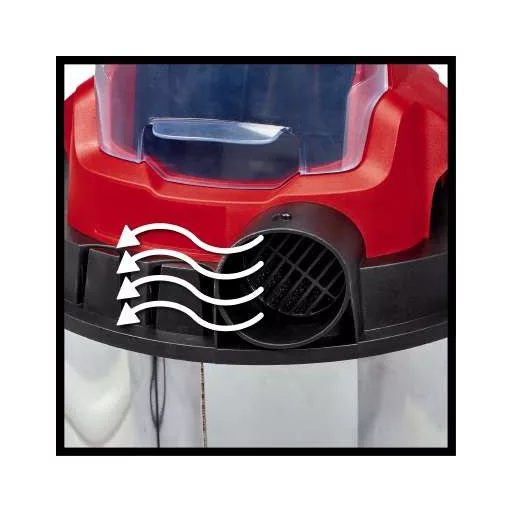 Einhell TC-VC 18/20 Li S-Solo Fekete, Szürke, Vörös 20 L