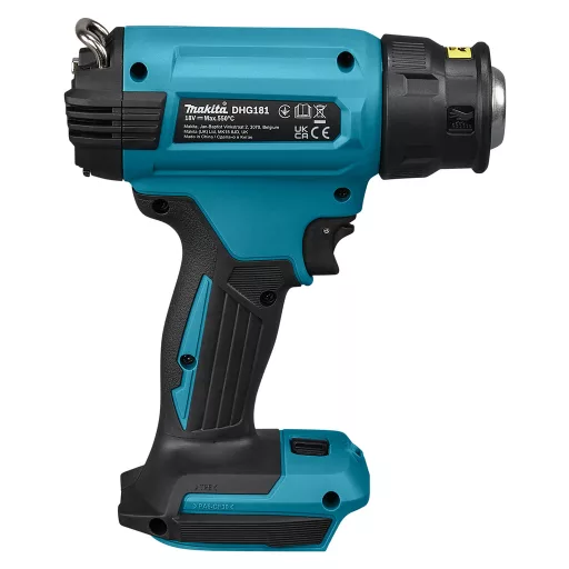 Makita DHG181ZK hőpisztoly Hőlégpuska 200 liter per perc 550 °C Fekete, Zöld