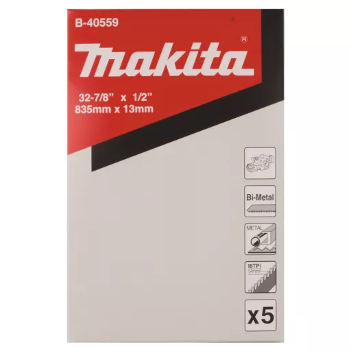 Makita B-40559 lombfűrész, kanyarítófűrész és szablyafűrész lap Fűrészlap asztali lombfűrészhez Bimetál 5 db