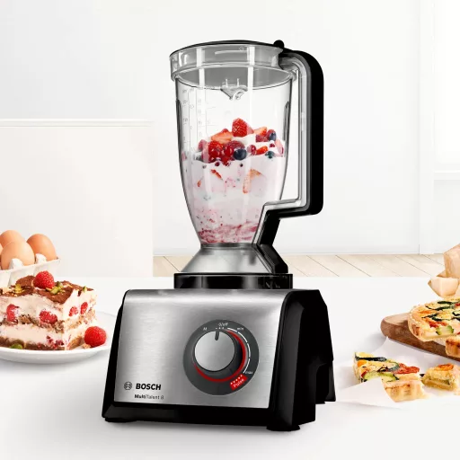 Bosch MC812M865 darálógép 1250 W 3,9 L Fekete, Rozsdamentes acél