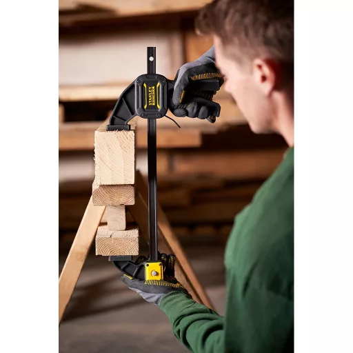 Stanley FATMAX L Gyorsszorító satu 60 cm Fekete, Sárga
