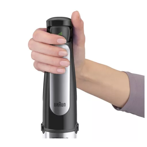 Braun MQ 7000X 0,6 L Merülő mixer 1000 W Fekete, Szatén acél