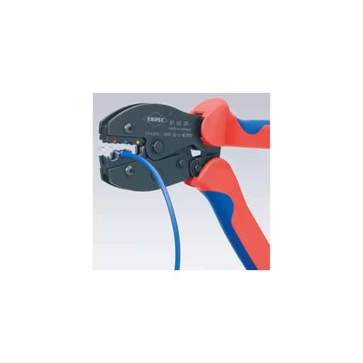 Knipex PreciForce Krimpelőfogó Fekete, Kék, Vörös