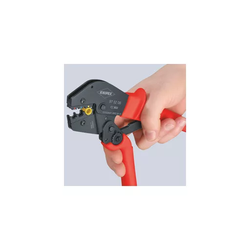 Knipex 97 52 06 krimpelő fogó Krimpelőfogó Fekete, Vörös