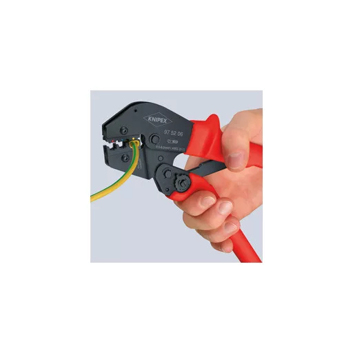 Knipex 97 52 06 krimpelő fogó Krimpelőfogó Fekete, Vörös