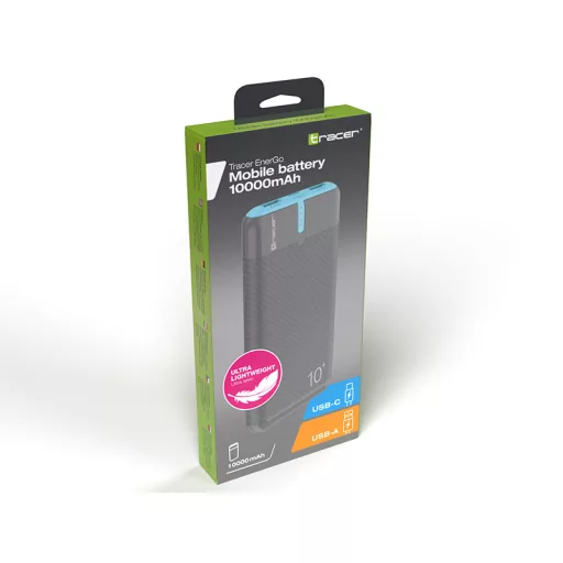 Tracer EnerGo 10000 mAh Kék, Szürke