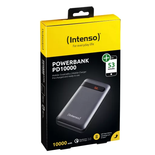 Intenso PD10000 Lítium-polimer (LiPo) 10000 mAh Antracit