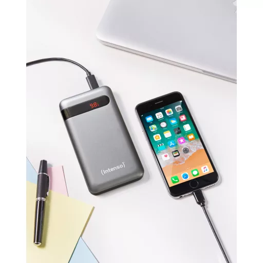 Intenso PD10000 Lítium-polimer (LiPo) 10000 mAh Antracit