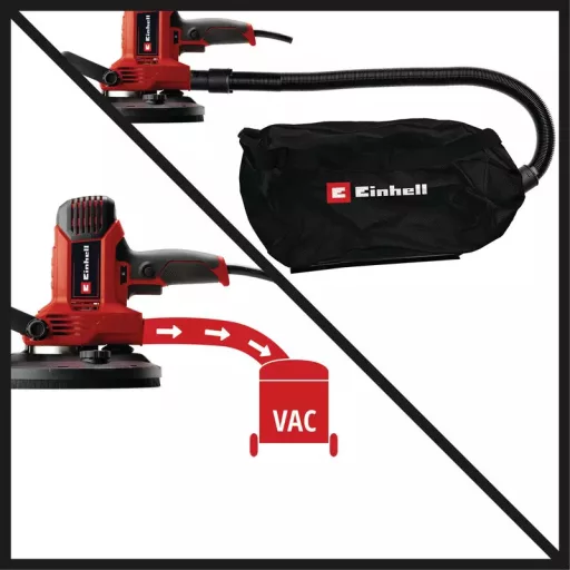 Einhell TC-DWS 225 Padlócsiszoló 2300 RPM Fekete, Vörös