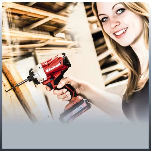 Einhell TE-CI 18 Li 1/4" 2900 RPM 180 Nm Fekete, Vörös
