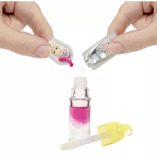 MGA Entertainment Yummiland Lip Gloss Doll Series 2- Cotton Candy (Nia Candy Fluff)