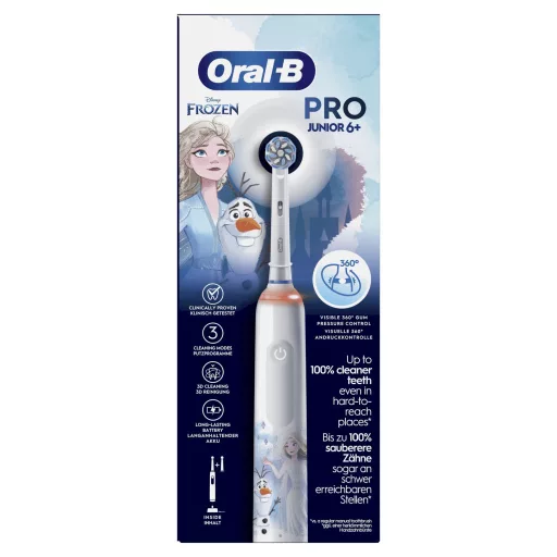 Oral-B PRO 14876673 elektomos fogkefe Gyerek Forgó fogkefe Többszínű, Fehér