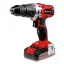 Einhell TE-CD 18/2 Li-i+22 1250 RPM 1,14 kg Fekete, Vörös