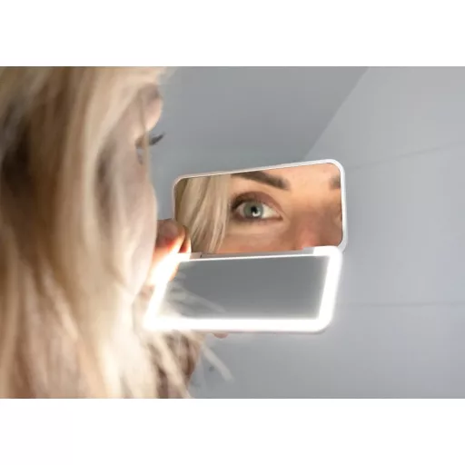 Pocket cosmetic mirror with LED KZ2010 white
