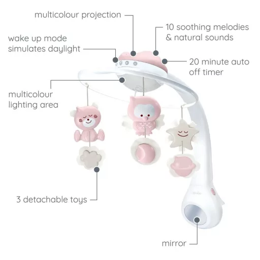 Infantino Music box 3in1 Powder pink