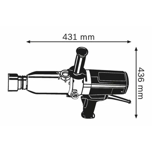 Bosch 0 601 435 103 motoros csavarkulcs Fekete, Kék 920 W