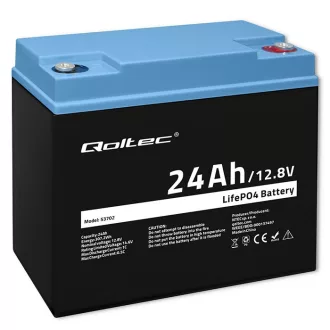 LiFePO4 battery 12.8V, 24Ah, 307.2Wh,BM