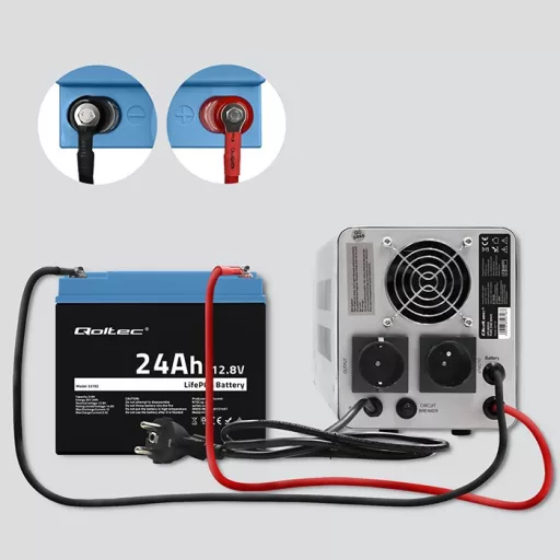 LiFePO4 battery 12.8V, 24Ah, 307.2Wh,BM