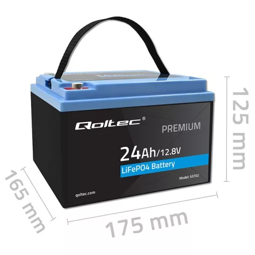 LiFePO4 battery 12.8V, 24Ah, 307.2Wh,BM