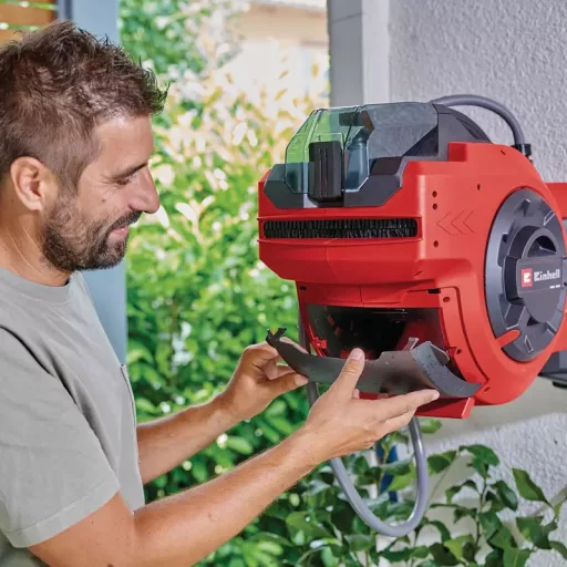 Einhell GE-HR 18/30 WH Li-Solo Falra szerelhető tekercs Automatikus Fekete, Vörös