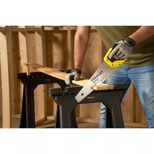 Stanley 2-15-281 fűrész 38 cm Fekete, Rozsdamentes acél, Sárga