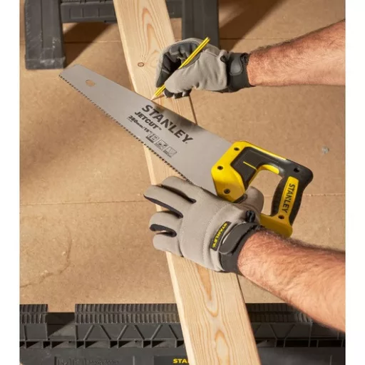 Stanley 2-15-281 fűrész 38 cm Fekete, Rozsdamentes acél, Sárga