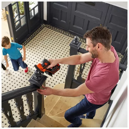 Black & Decker BDCDS18N hordozható csiszoló Finomcsiszoló 12000 RPM Fekete, Narancssárga