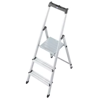 Krause 126214 létra Lépcsőfokos létra Alumínium, Fekete