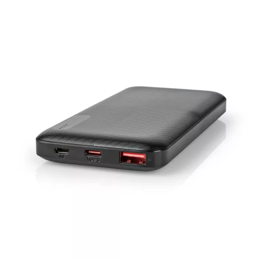 Nedis UPBKPD10000BK külső akkumulátor Lítium-polimer (LiPo) 10000 mAh Fekete