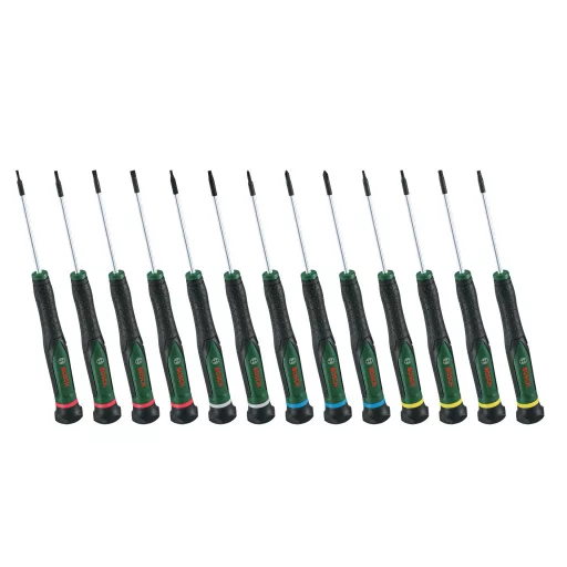 Präzisions-Schraubendreher Set, 13 teilig (grün/schwarz)