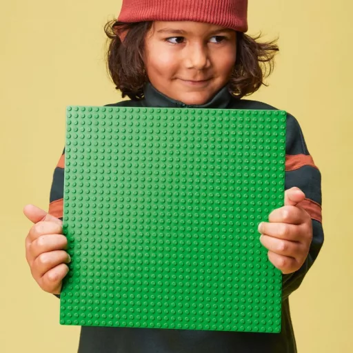 11023 Classic Grüne Bauplatte (grün, Quadratische Grundplatte mit 32x32 Noppen)