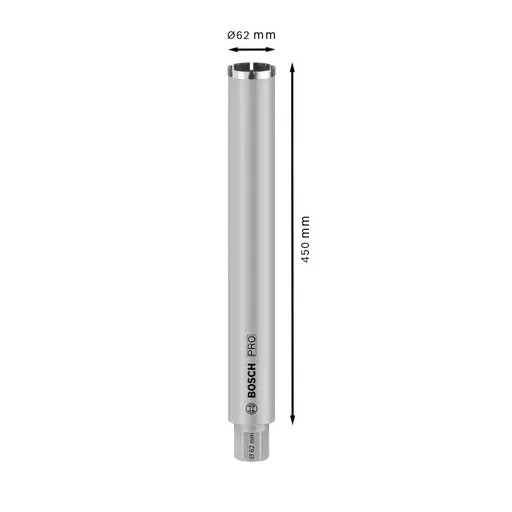 Diamant-Nassbohrkrone Standard for Concrete, O 62mm (1.1/4" UNC)