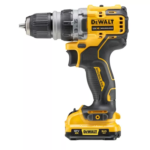 DeWALT DCD703L2T-QW fúrógép 1500 RPM Kulcsnélküli 900 g Fekete, Sárga