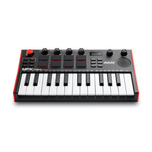 Akai MPK Mini Play Mk3 MIDI billentyűzet 25 kulcsok USB Fekete, Vörös