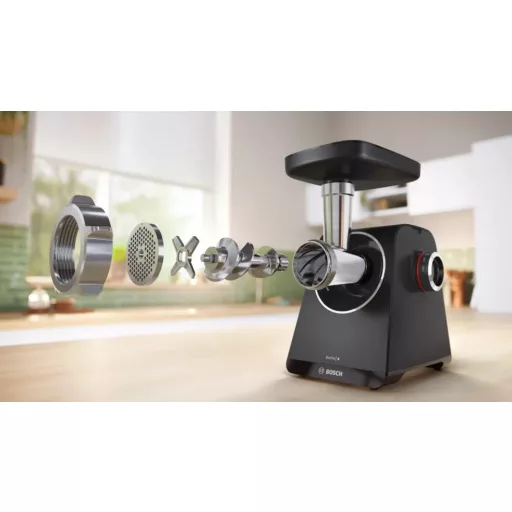 Bosch Serie 4 MFWS440B húsdaráló 1900 W Fekete, Ezüst
