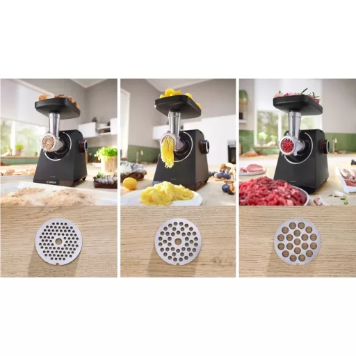 Bosch Serie 4 MFWS440B húsdaráló 1900 W Fekete, Ezüst