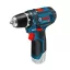 Bosch GSR 12V-15 Professional 1300 RPM 600 g Fekete, Kék