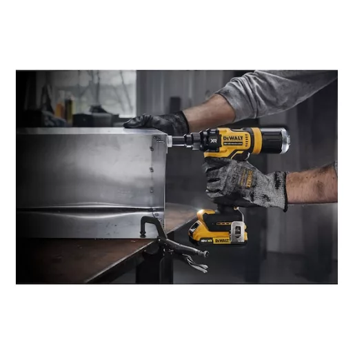 DeWALT DCF403NT-XJ pneumatikus szegecselő Fekete, Sárga 2.4,3.2,4,4.8 mm 10000 kN