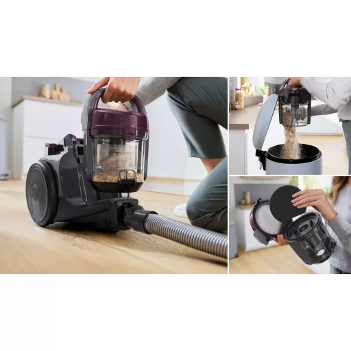 Bosch BGC05AAA1 porszívó 1,5 L Henger alakú vákuum Száraz 700 W Porzsák nélküli