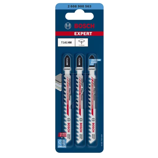 Bosch 2 608 900 563 lombfűrész, kanyarítófűrész és szablyafűrész lap Lombfűrész penge Keményfém 3 db