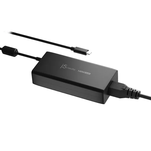 j5create JUP17140 áramátalakító és inverter Beltéri 140 W Fekete