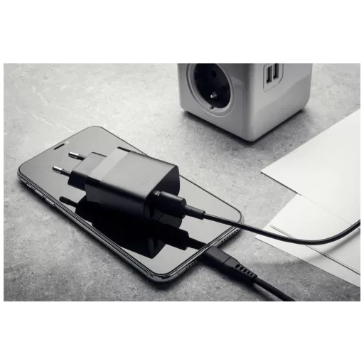 FIXED hálózati töltő 2*USB-A kimenet, 17W, fekete
