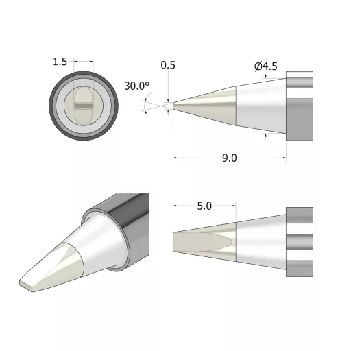 iFixit IF145-498-3 tartozék forrasztó pákához és állomáshoz 1 db Pákahegy