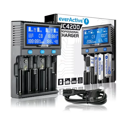 Everactive UC-4200 akkumulátor töltő Univerzális Váltakozó áram