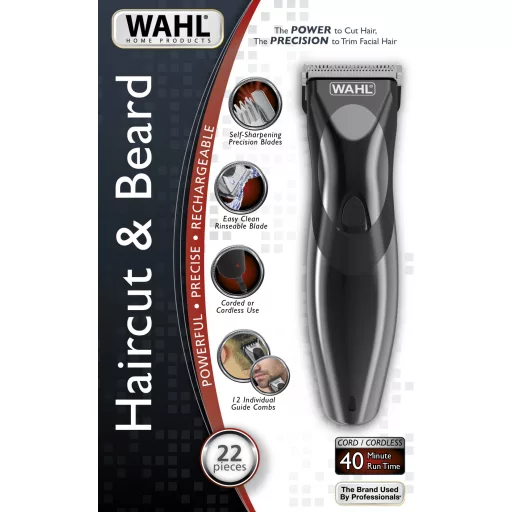 Wahl 9639-816 szakáll/hajnyíró Fekete Nikkel-fémhidrid (NIMH)