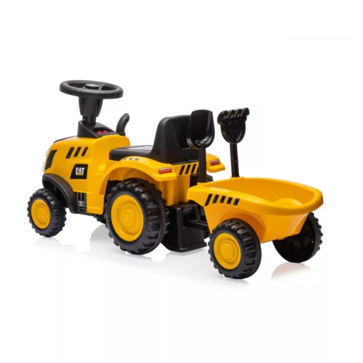 CAT vehicle Tractor with trailer yellow ride-on